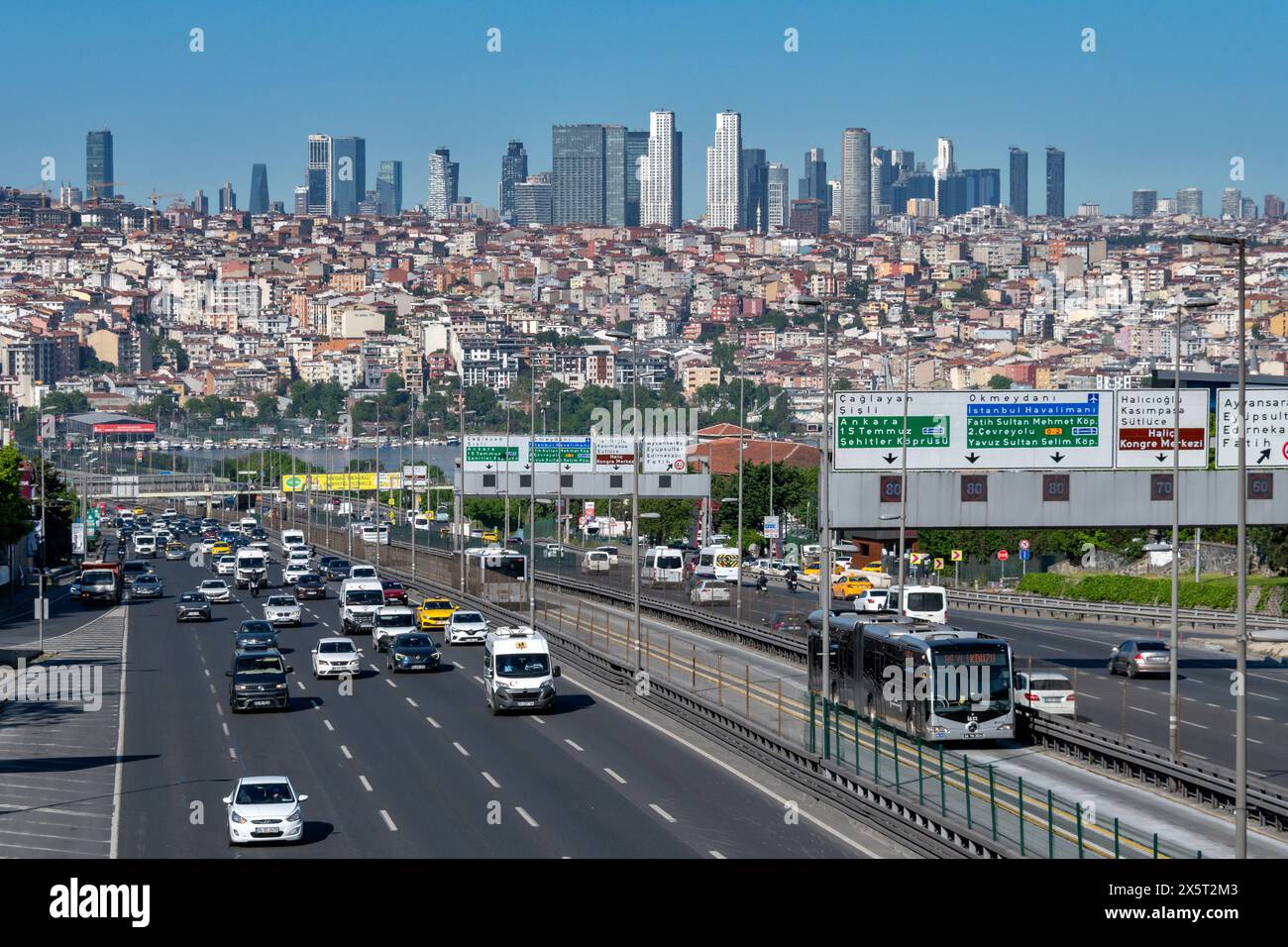 Vista di Istanbul, Turchia Foto Stock