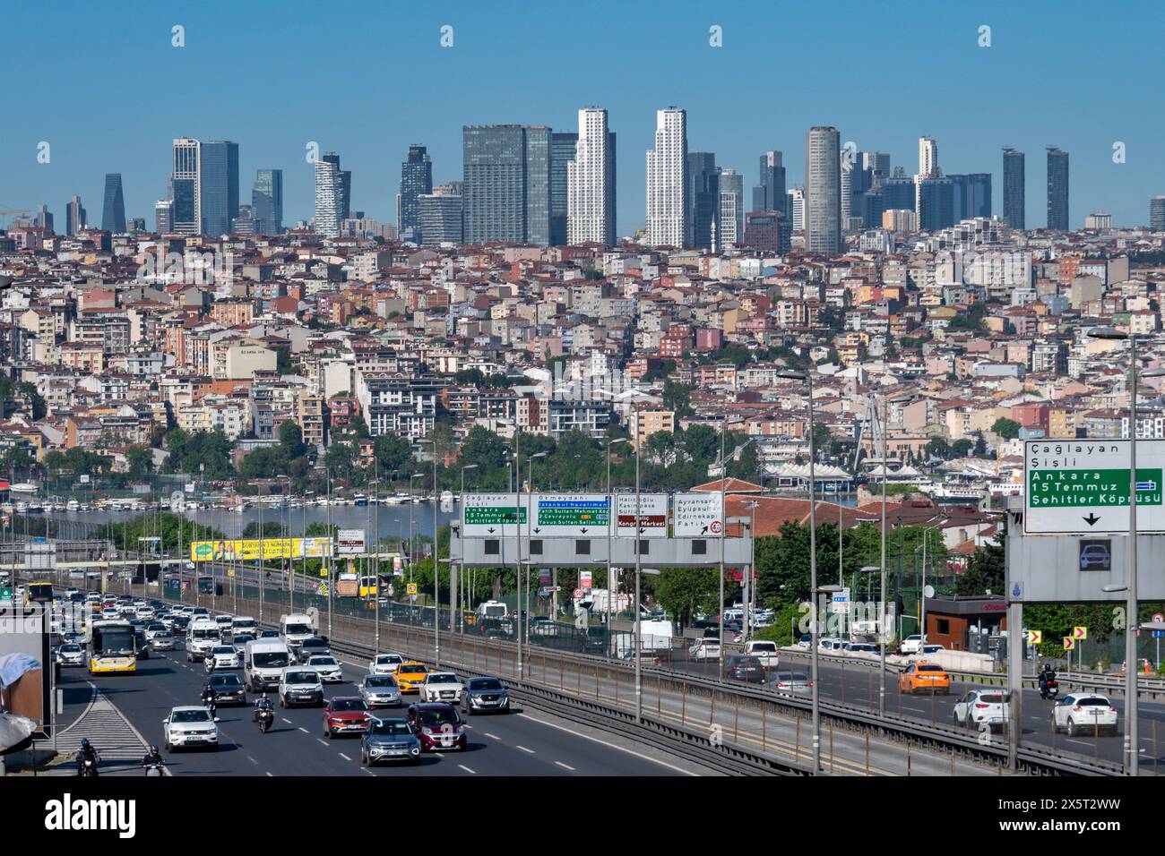 Vista di Istanbul, Turchia Foto Stock