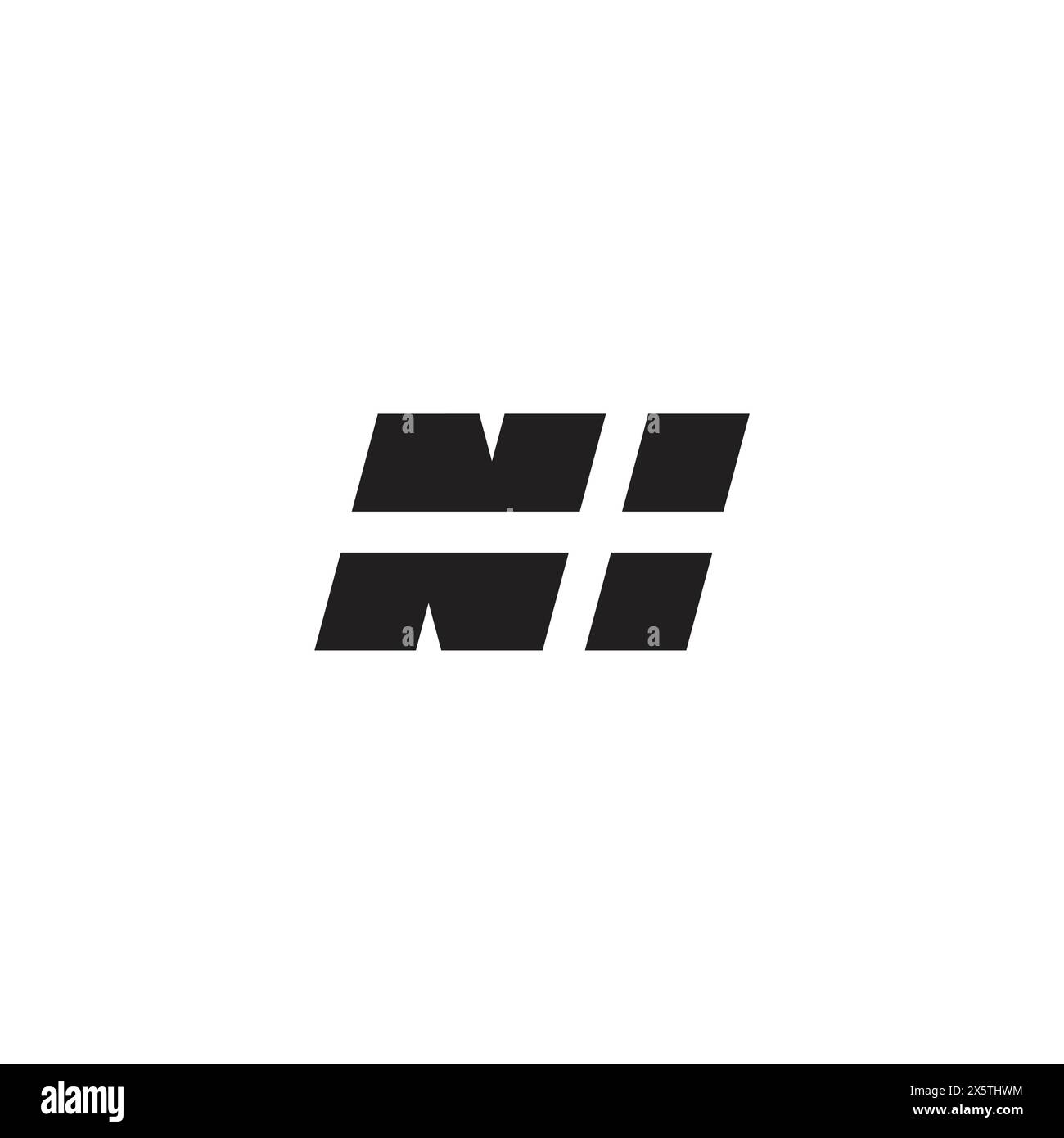 più n semplice vettore geometrico del logo Illustrazione Vettoriale