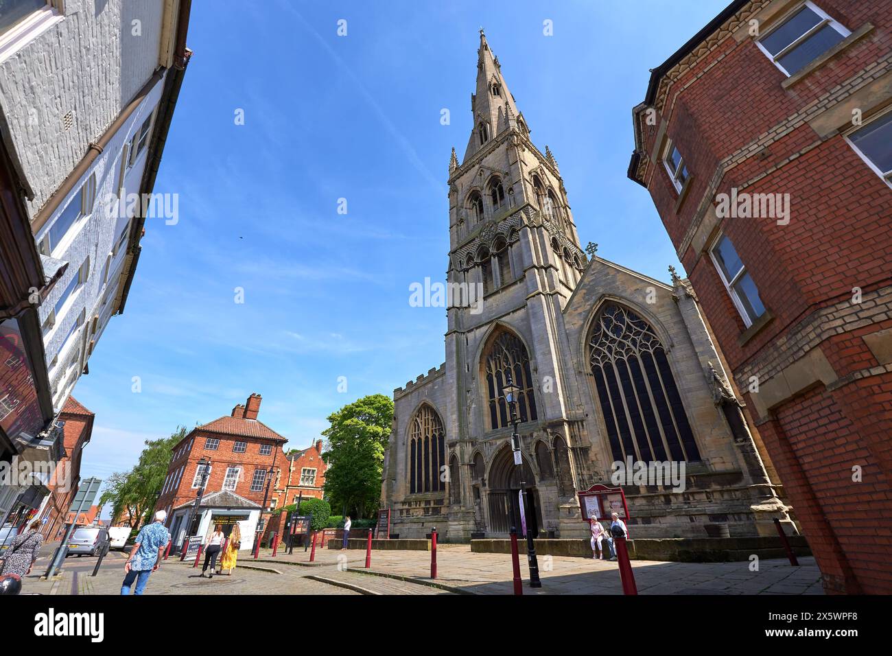 Cattedrale in centro città Foto Stock