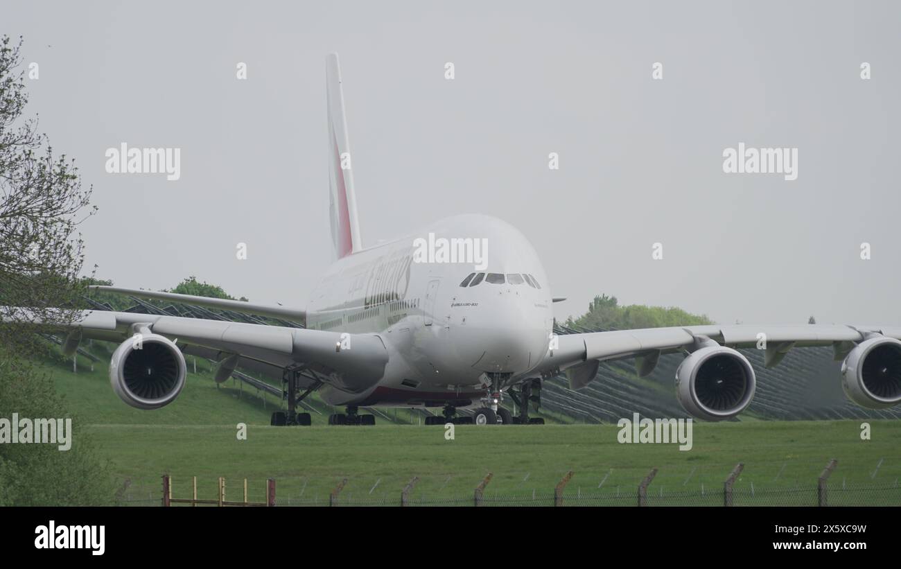 Emirates Airbus A380 Foto Stock