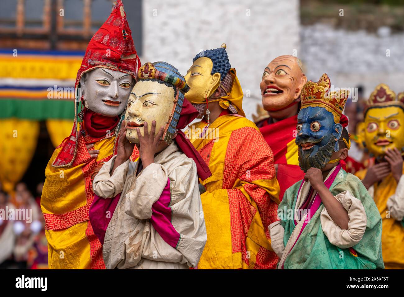 Paro Tshechu, Bhutan Foto Stock