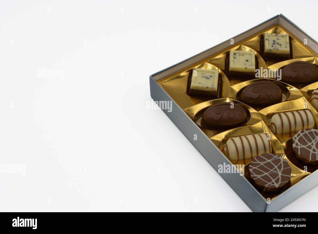 Scatola di Lindt praline al cioccolato. Cioccolato svizzero Foto Stock