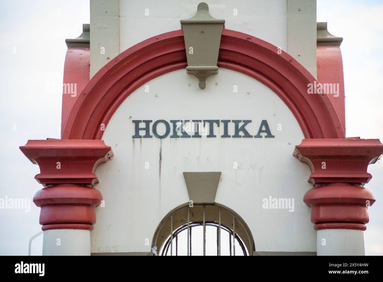 Hokitika Town Clock - nuova Zelanda Foto Stock