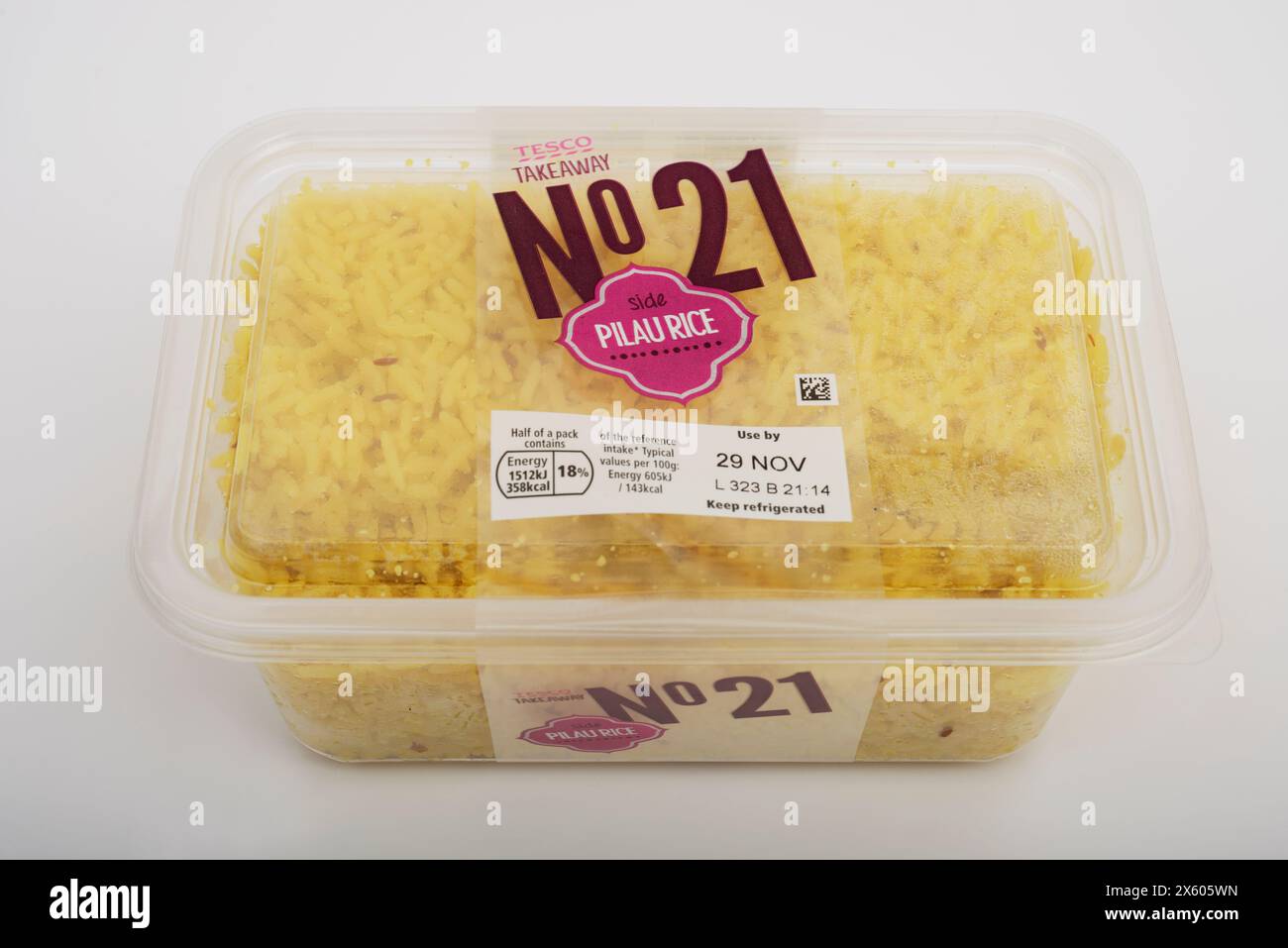 Tesco takeaway range numero 21 riso Pilau Foto Stock