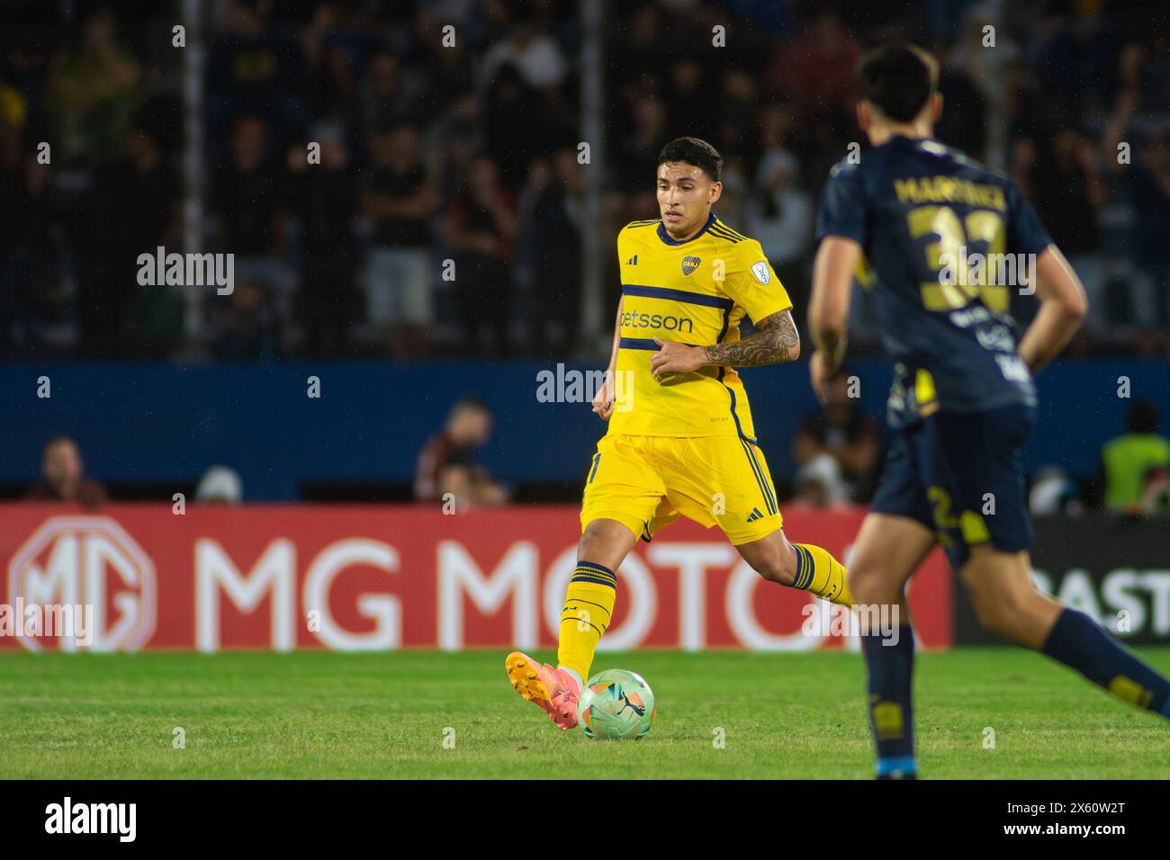 Ezequiel 'equi' Fernandez - sportivo Trinidense (1) contro Club Atletico Boca Juniors (2) partita, gruppo di fase (gruppo D) CONMEBOL Sudamericana 2024. Foto Stock