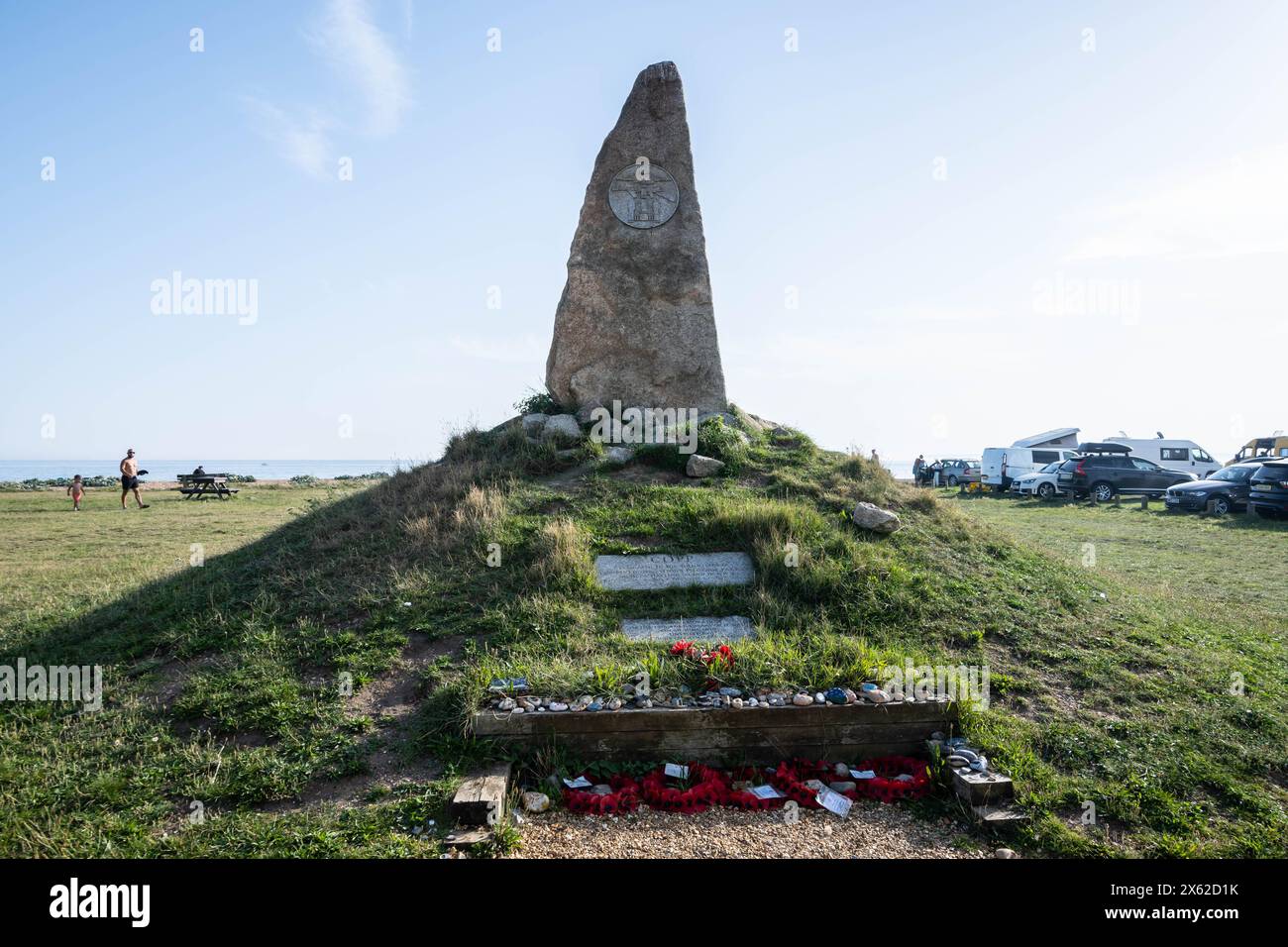 HAYLING ISLAND, INGHILTERRA - 9 settembre 2023: Il Combined Operations Pilotage Parties (COPP) Memorial a Hayling Foto Stock