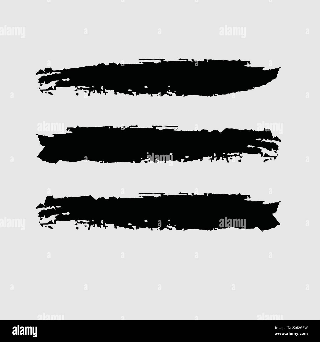 Spazzola ed elemento moderno Illustrazione Vettoriale