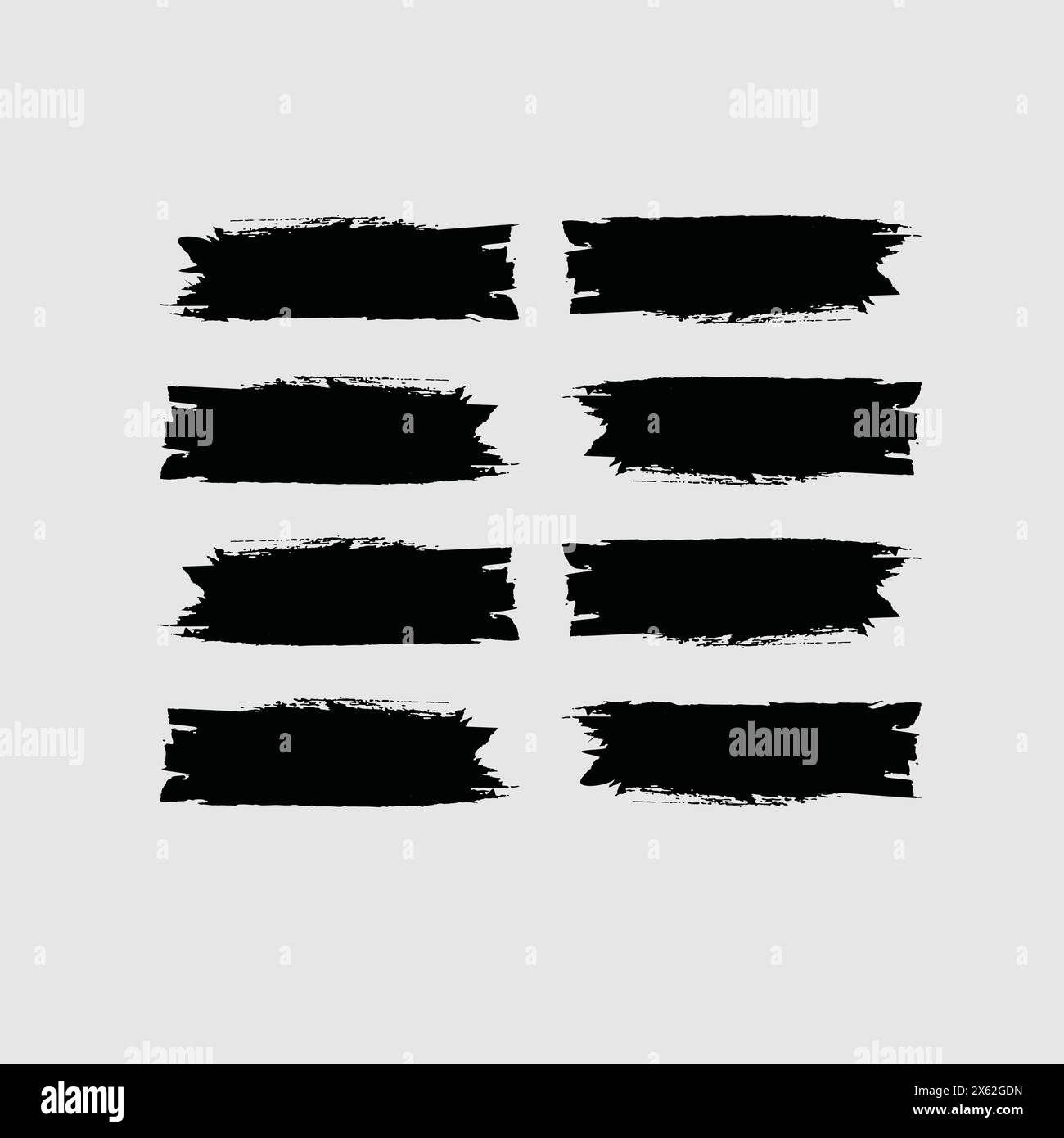 Spazzola ed elemento moderno Illustrazione Vettoriale