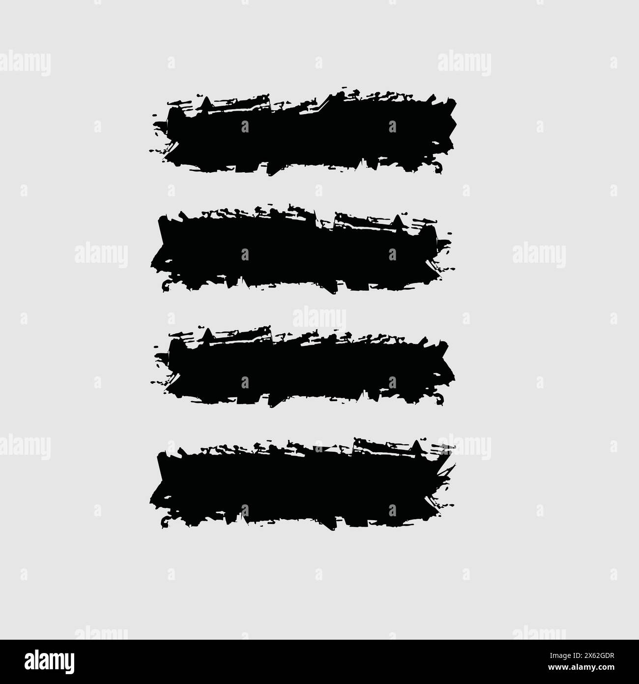 Spazzola ed elemento moderno Illustrazione Vettoriale