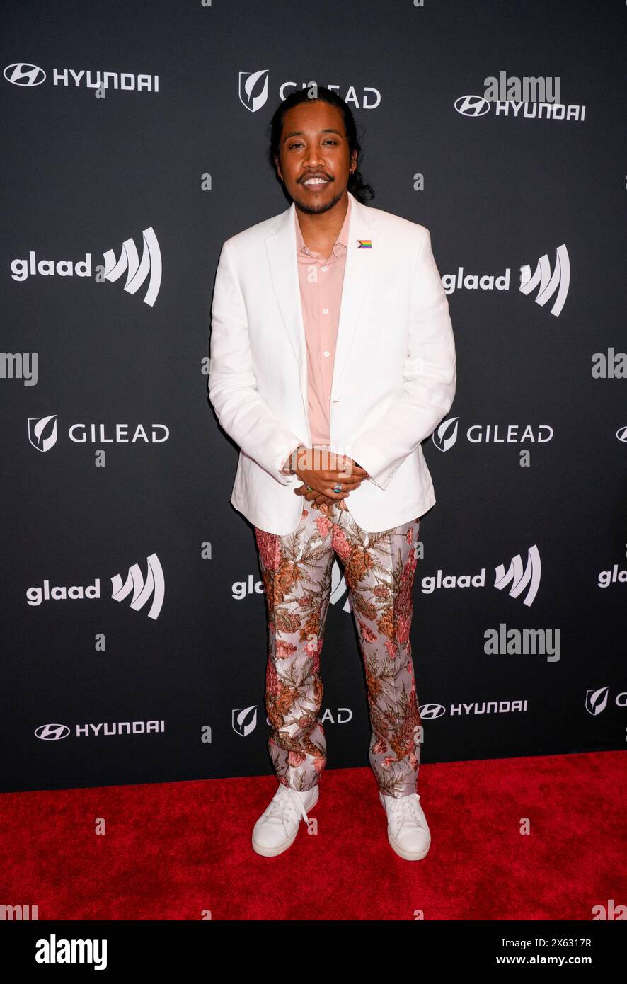 New York, Stati Uniti. 11 maggio 2024. 11/5/24, New York, New York, Rappresentante degli Stati Uniti Justin Jones (D-TN) sul Red carpet durante la 35a edizione dei GLAAD Media Awards, tenutasi presso il New York Hilton Midtown a New York City, New York, USA, sabato 11 maggio 2024. Crediti: Jennifer Graylock/Alamy Live News Foto Stock