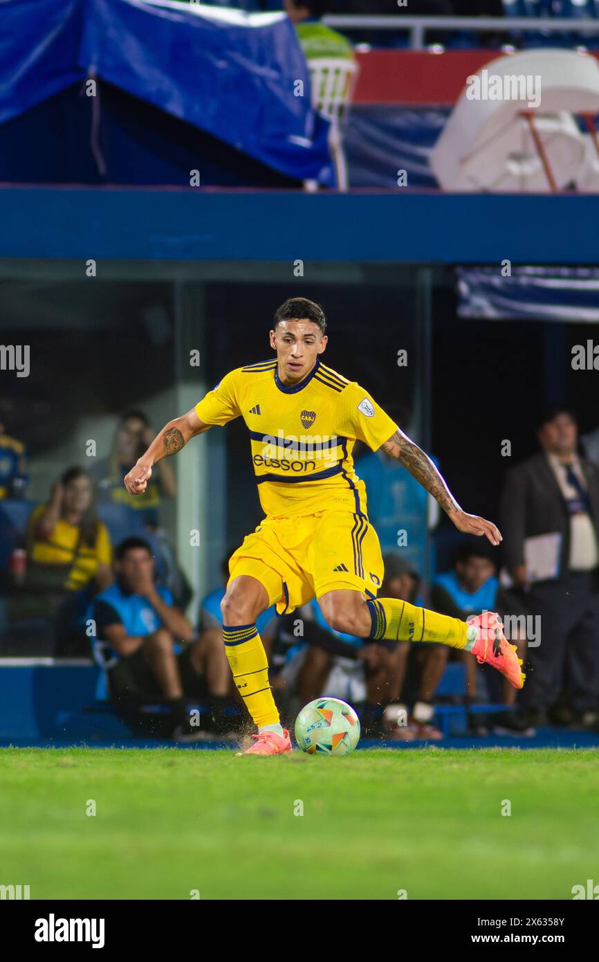 Ezequiel 'equi' Fernandez - sportivo Trinidense (1) contro Club Atletico Boca Juniors (2) partita, gruppo di fase (gruppo D) CONMEBOL Sudamericana 2024. Foto Stock