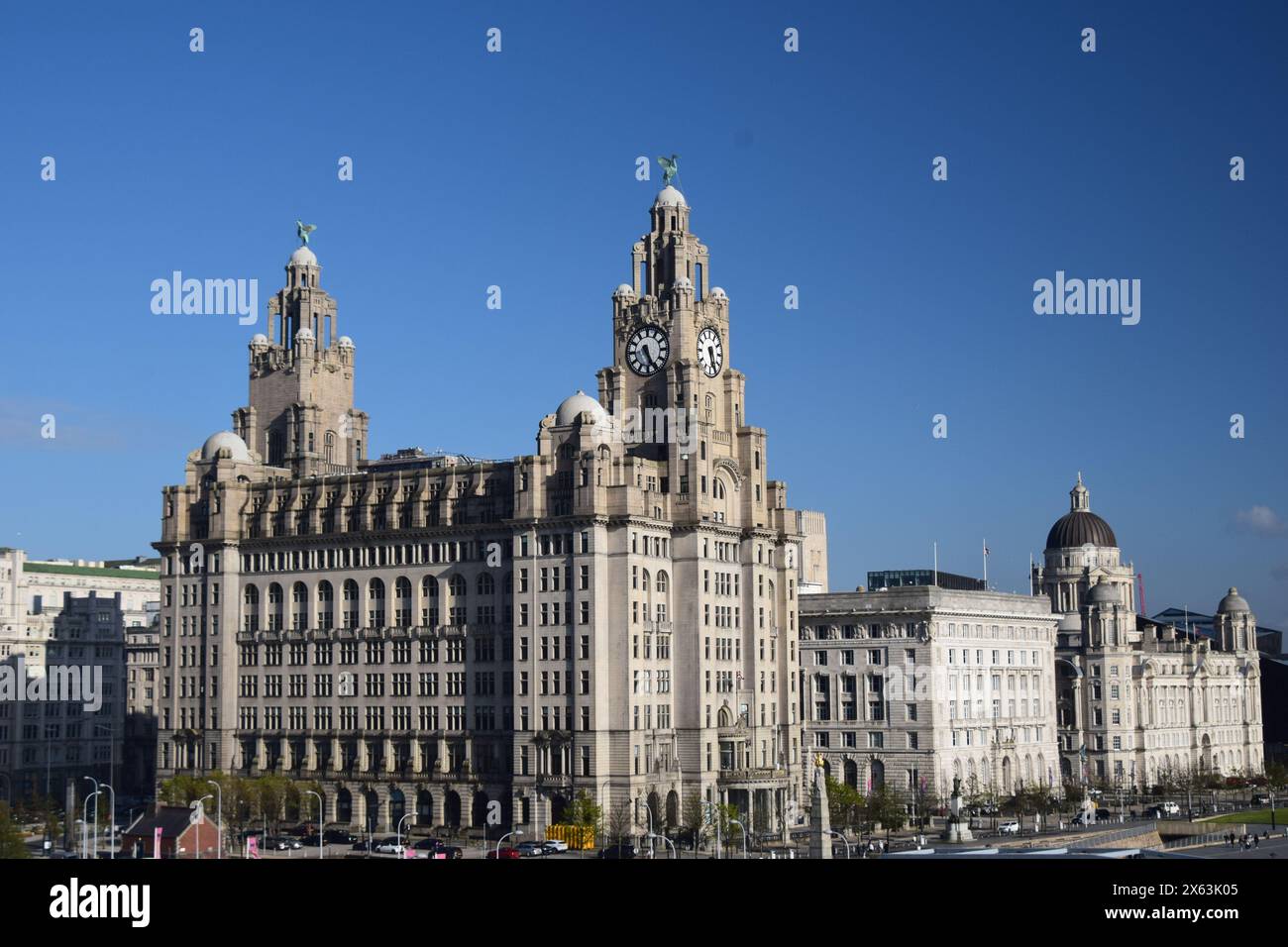 La partenza di Liverpool Foto Stock