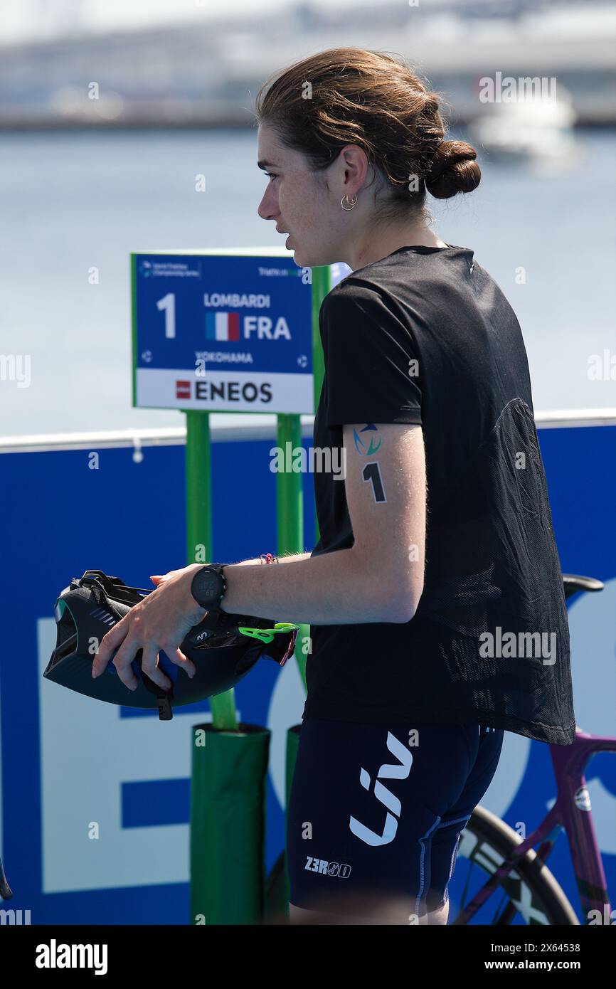 2024/05/11, Yokohama, Emma Lombardi al World Triathlon Championship Series Yokohama 2024. Crediti: Michael Steinebach/AFLO/Alamy Live News Foto Stock