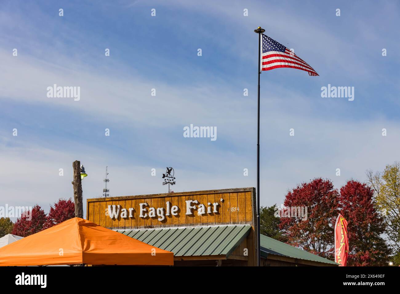 Arkansas, 21 ottobre 2023 - primo piano della War Eagle Fair Foto Stock
