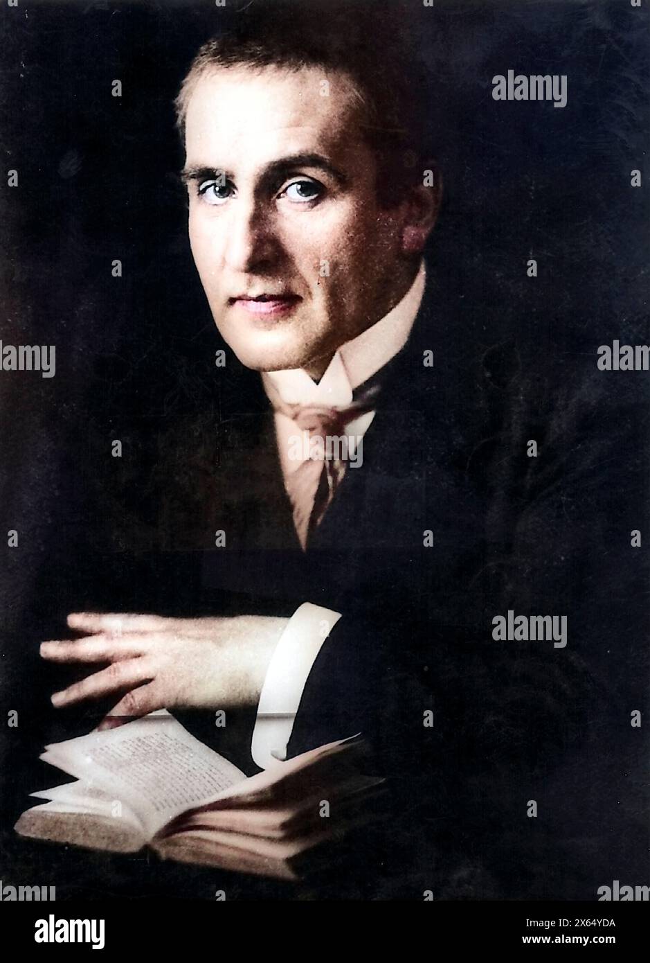 Wedekind, Frank, 24.7.1864 - 9,3.1918, autore / scrittore tedesco, ritratto, ADDITIONAL-RIGHTS-CLEARANCE-INFO-NOT-AVAILABLE Foto Stock