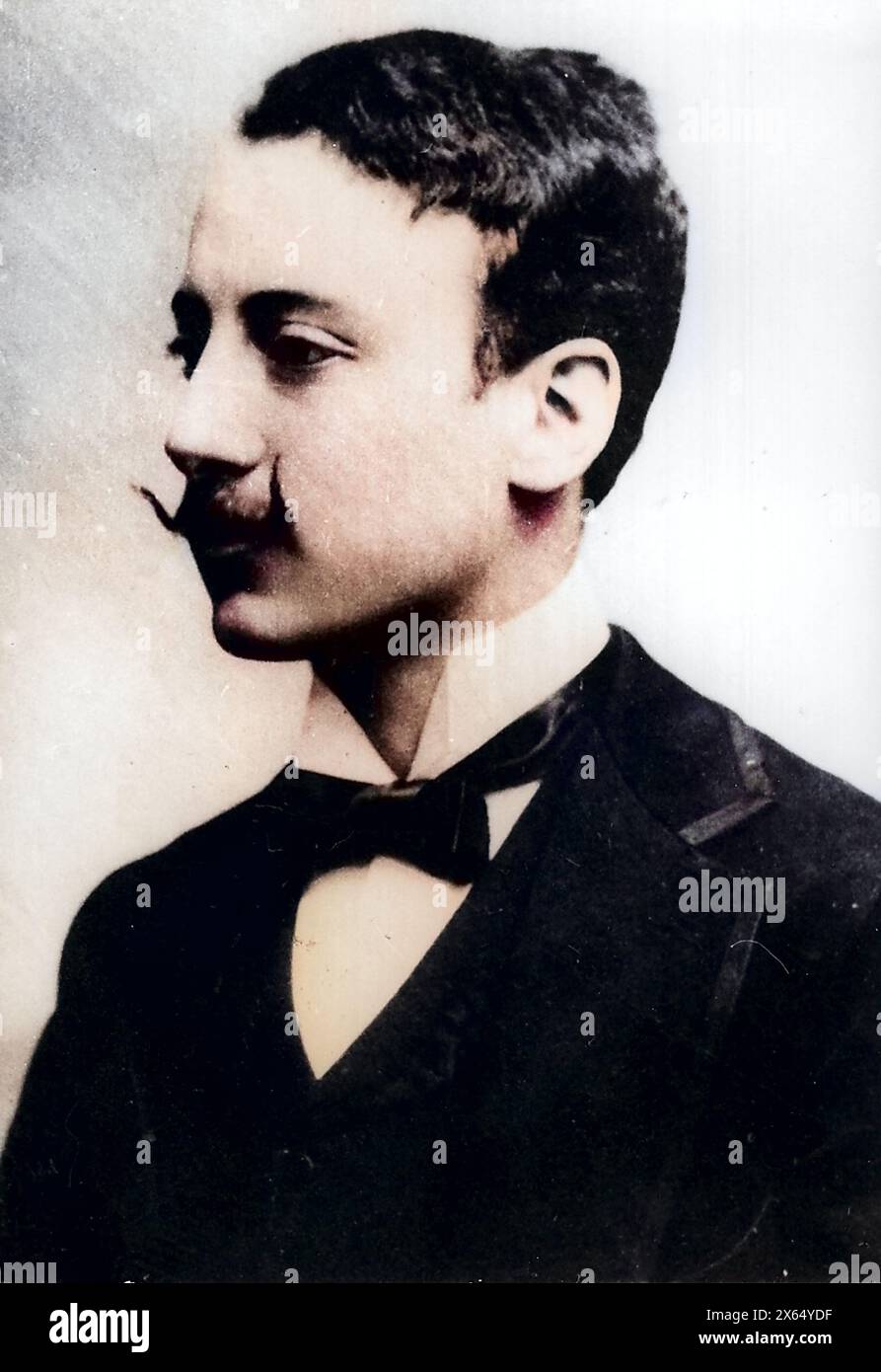 Annunzio, Gabriele d', 12.3.1863 - 1,3.1938, autore/scrittore italiano (poeta), ritratto, DIRITTI AGGIUNTIVI-CLEARANCE-INFO-NOT-AVAILABLE Foto Stock