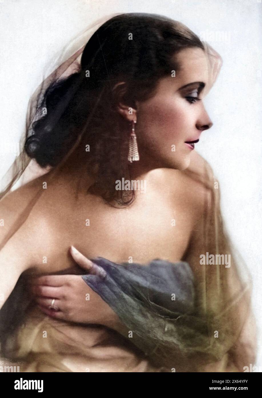 Dagover, Lil, 30.9.1897 - 24.1,1980, attrice tedesca, ritratto, profilo, primi anni '1930, ULTERIORI-DIRITTI-CLEARANCE-INFO-NON-DISPONIBILI Foto Stock