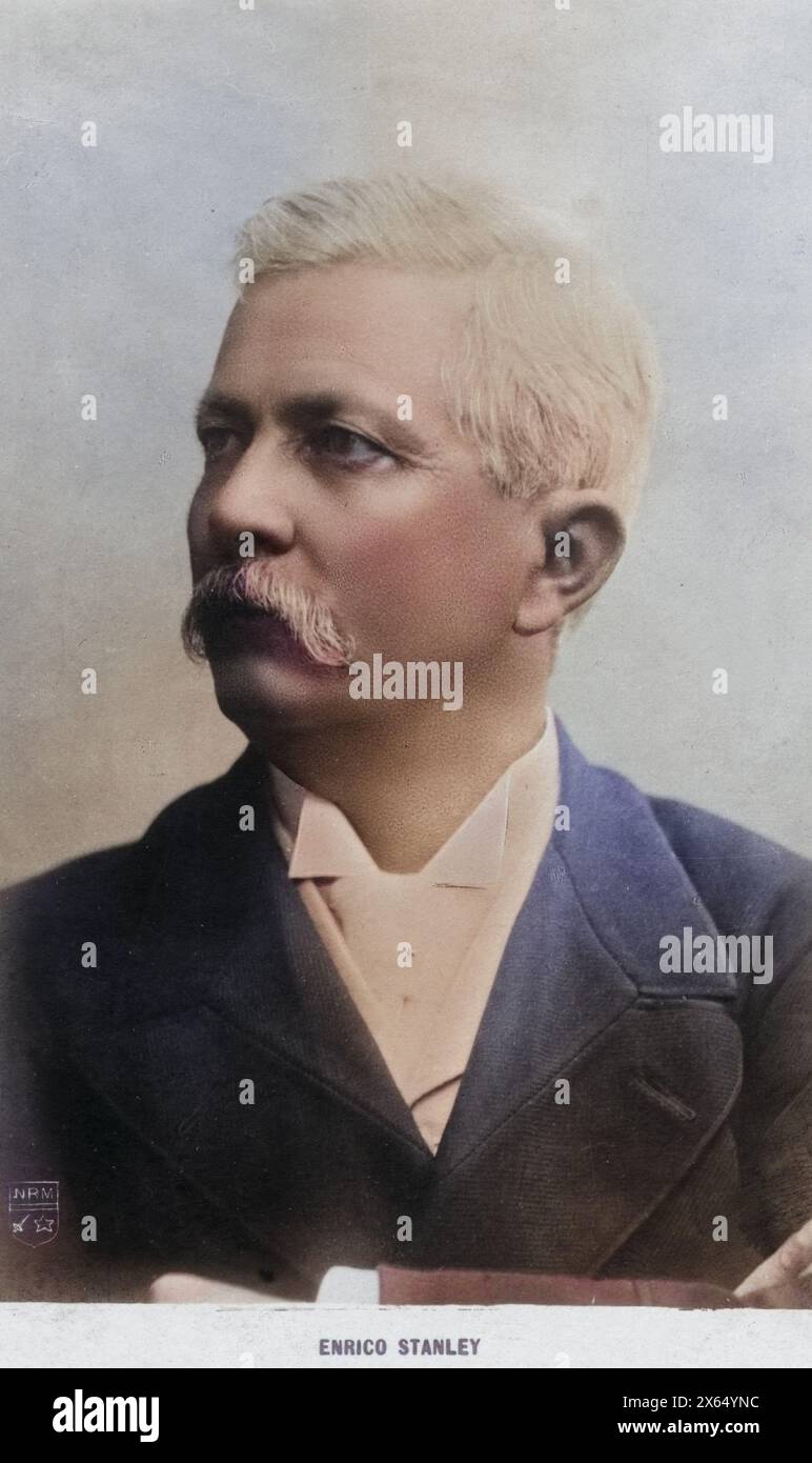 Stanley, Sir Henry Morton, 28.1.1841 - 10.5,1904, esploratore e giornalista britannico, ritratto, cartolina, DIRITTI AGGIUNTIVI-CLEARANCE-INFO-NOT-AVAILABLE Foto Stock
