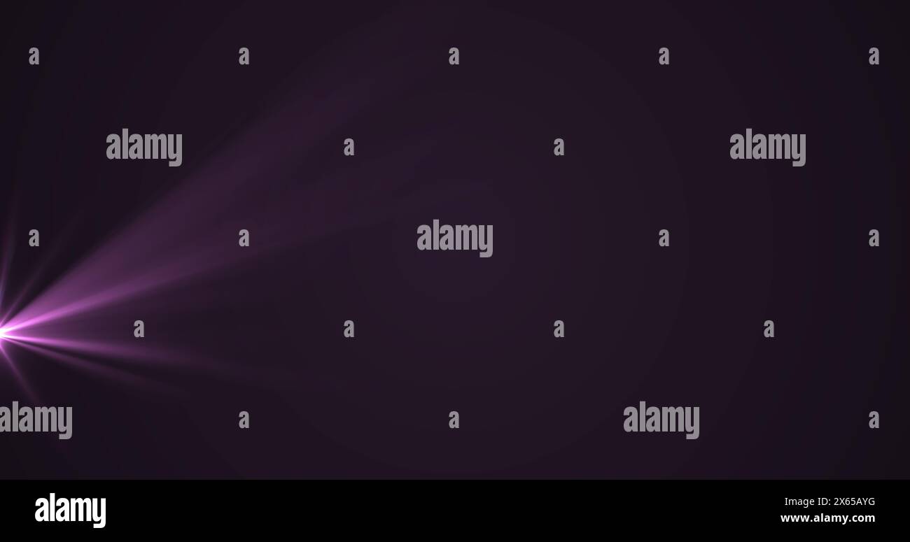 Immagine di luce su sfondo viola scuro Foto Stock