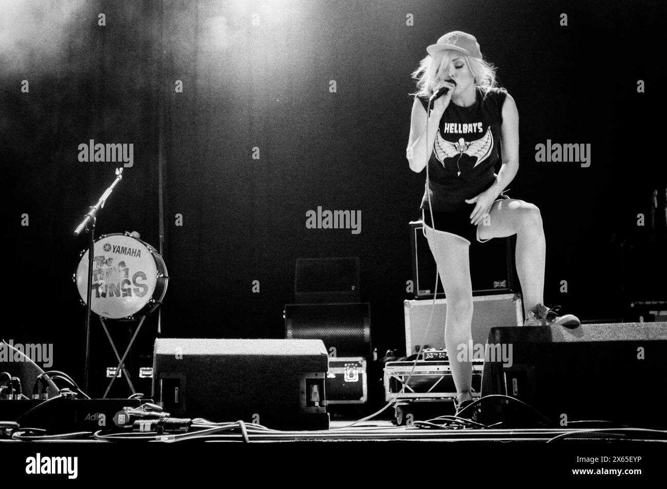 Katie White - The Ting Tings, V2012, Hylands Park, Chelmsford, Essex, Regno Unito - 18 agosto 2012 Foto Stock