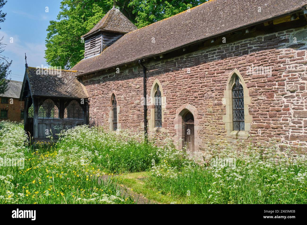 St Mary Magdalene Church, Turnastone, Vowchurch, Golden Valley, Herefordshire Foto Stock