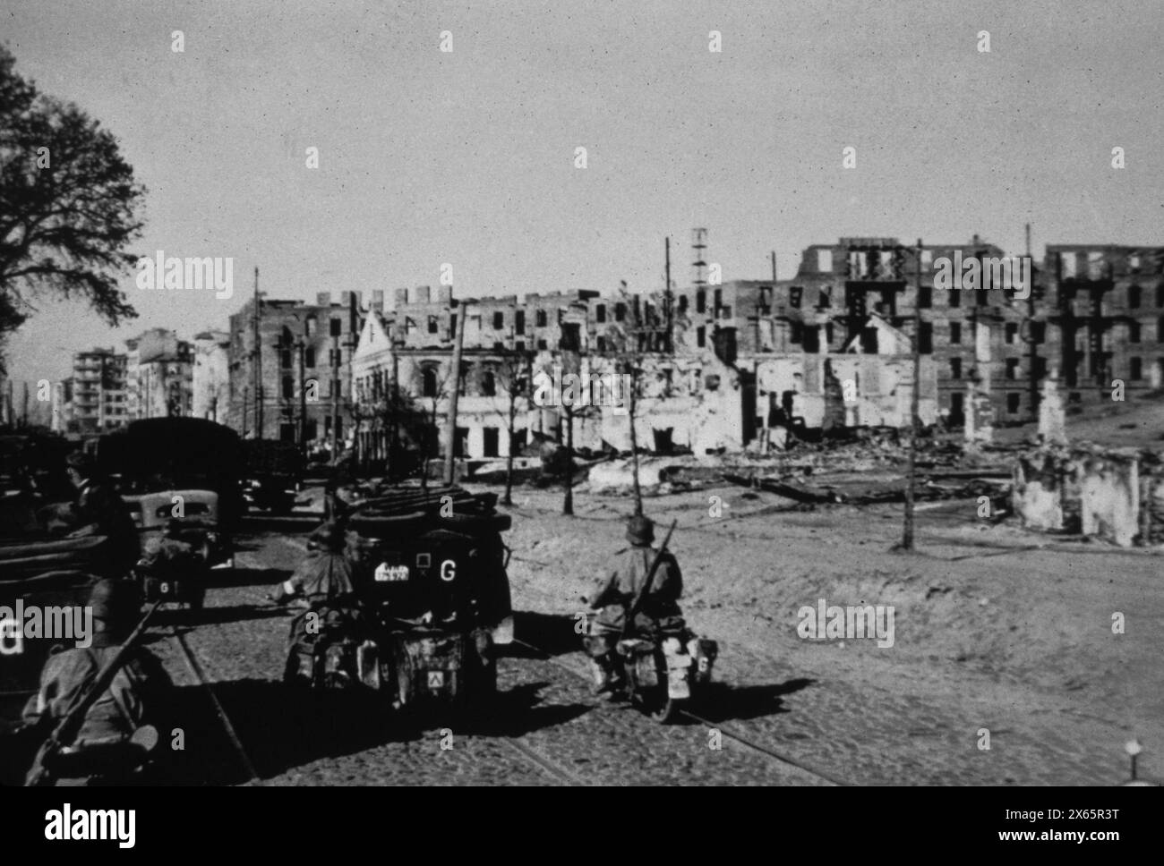 Le truppe tedesche invadono la Russia, Minsk 1941 Foto Stock