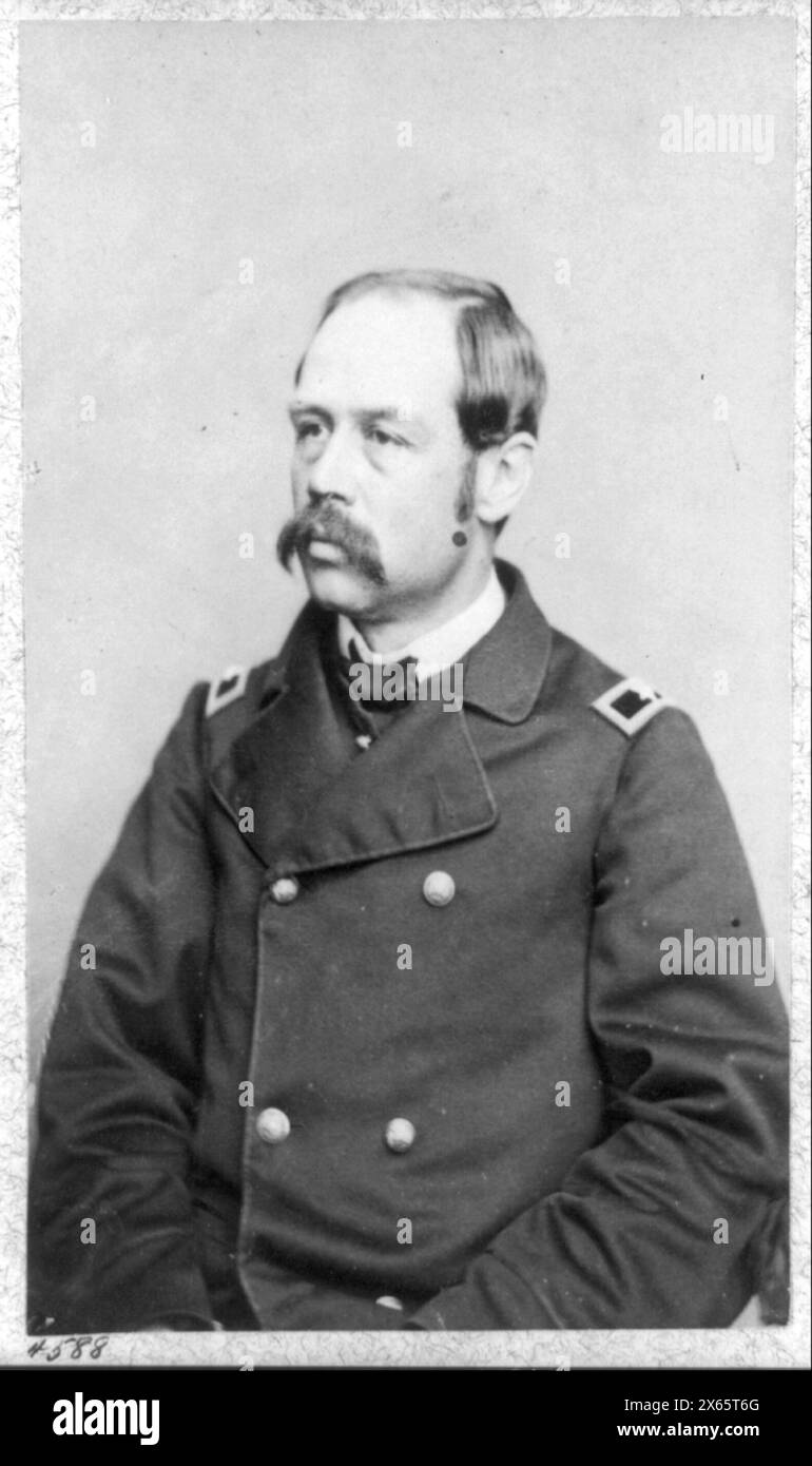 G.H. Sharpe, BV non Maggiore generale, . Civil War Photography Collection., No. 4588.. Sharpe, George H.--(George Henry),--1828-1900--servizio militare. , Stati Uniti--storia--Guerra civile, 1861-1865--personale militare--Unione. Foto Stock