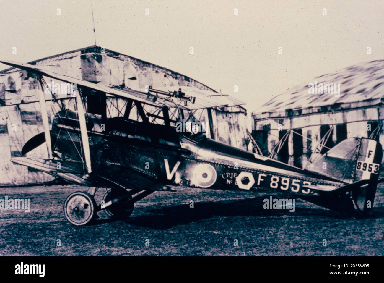 Caccia biplano britannico della prima guerra mondiale, Scout Experimental SE5, 1910 Foto Stock