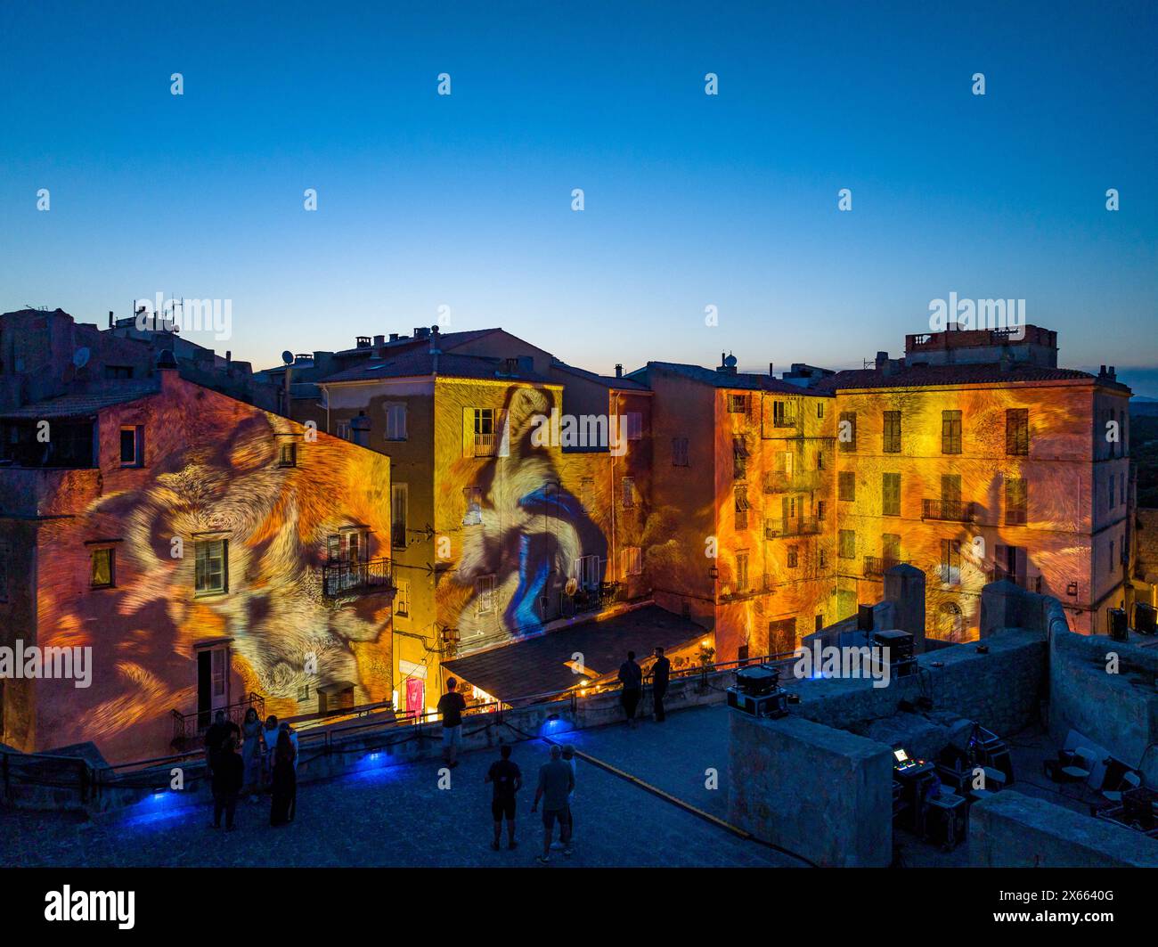 FRANCIA, CORSE-DU-SUD(2A) BONIFACIO, FESTI LUMI Foto Stock