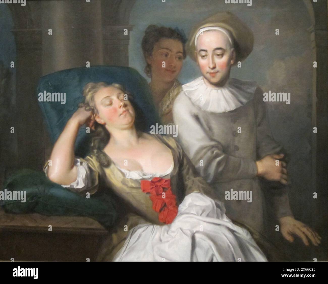 The Italian Comedians, CA. 1735–1740, Cincinnati Art Museum Philippe Mercier Foto Stock
