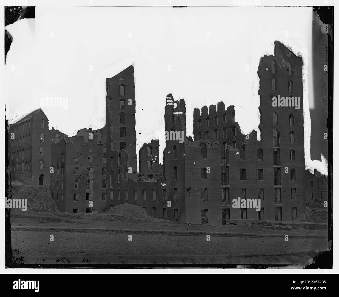 Richmond, Virginia. Rovine di Gallego Mills, fotografie della guerra civile 1861-1865 Foto Stock
