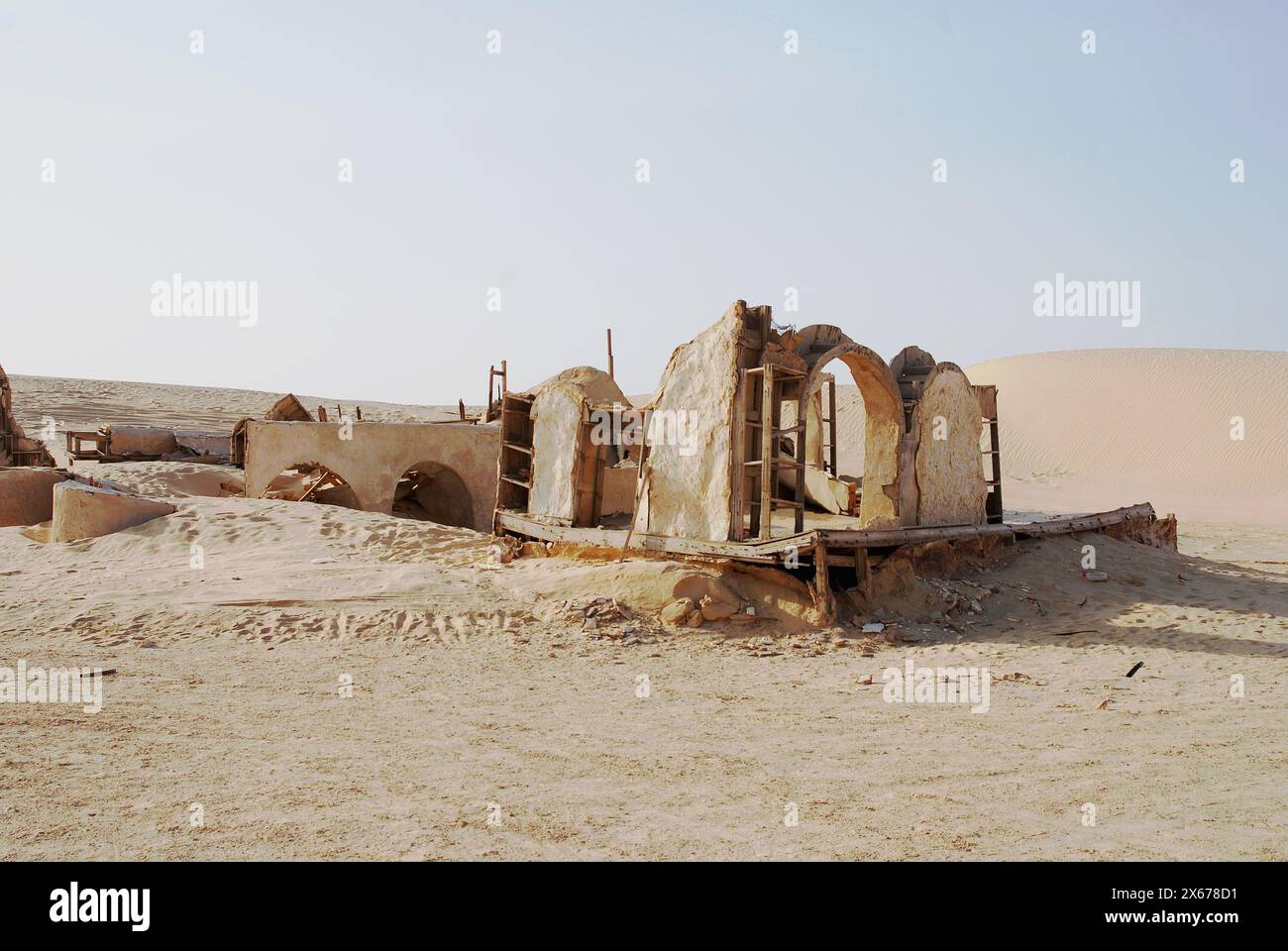 Star Wars Set, Tamerza o Tamaghza vicino Chebika, Tunisia Foto Stock