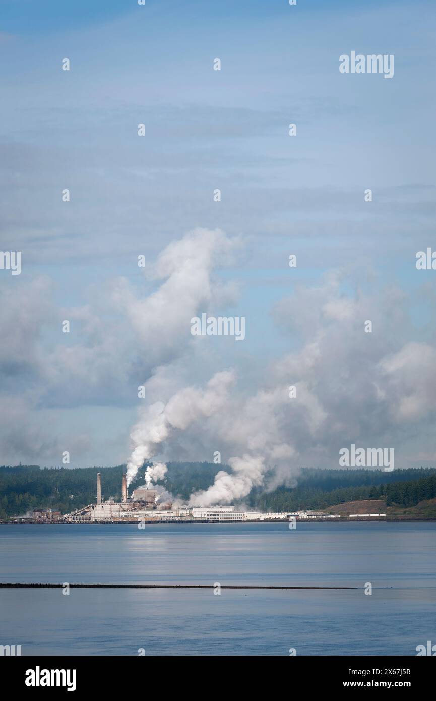 Port Townsend, Stato di Washington, Stati Uniti. Port Townsend Paper Corporation. Foto Stock