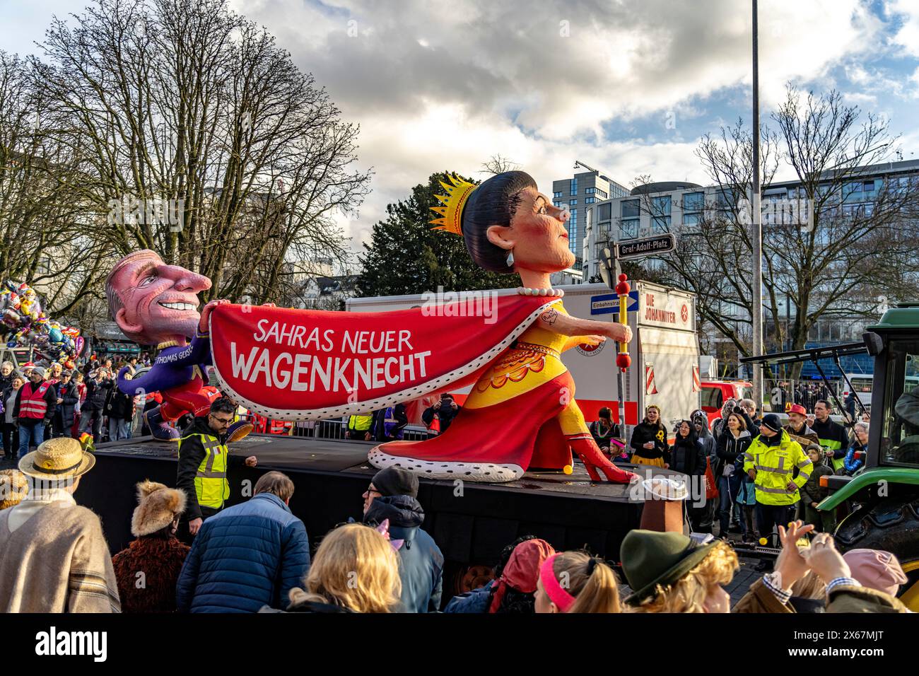 Sfilata del lunedì delle rose sfilata del Carnevale a Düsseldorf, Renania settentrionale-Vestfalia, Germania, Europa Foto Stock