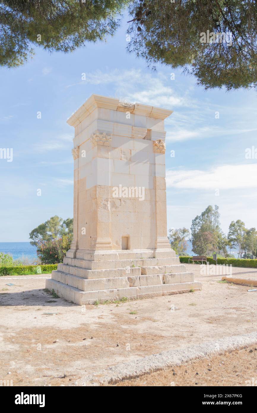 Villajoyosa, Spagna. Monumento funerario romano - Torre di Sant Josep, Torre de Sant Josep, la Vila Joiosa Foto Stock