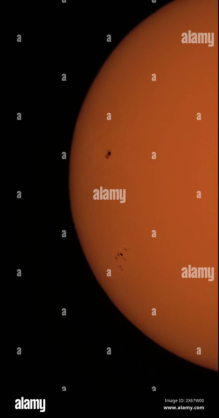 Le macchie di sole e sole Foto Stock
