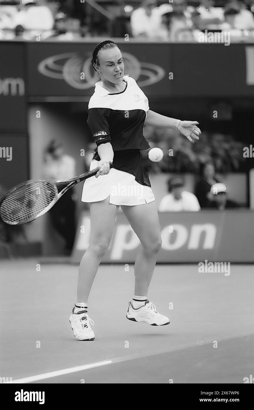 Martina Hingis al Lipton Tennis Championships 1999 Foto Stock