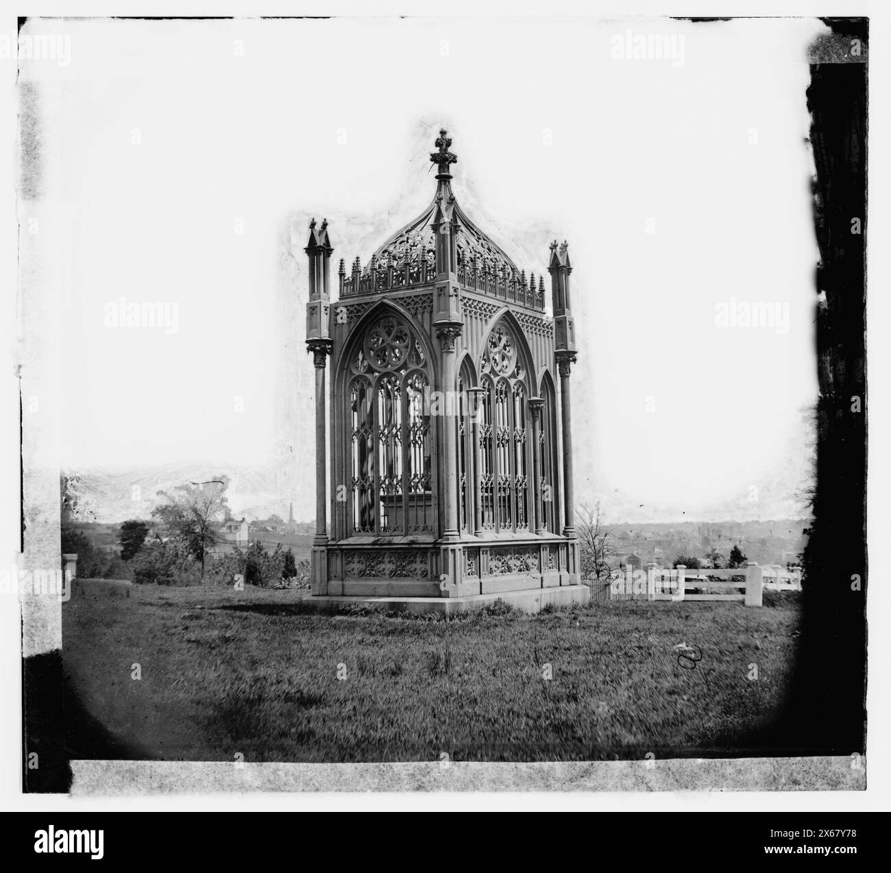 Richmond, Virginia. Tomba di Pres. James Monroe, cimitero di Hollywood, fotografie della Guerra civile 1861-1865 Foto Stock