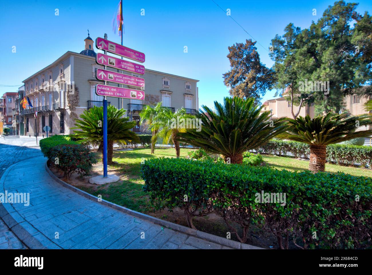 Ayuntamiento, municipio, facciata della casa, visita della città, centro storico, Architecture, Orihuela, Vega Baya del Segura, Autonomy of Valencia, Spagna, Foto Stock