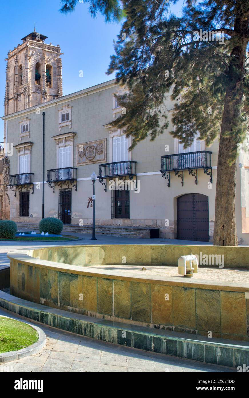 Ayuntamiento, municipio, facciata della casa, visita della città, centro storico, Architecture, Orihuela, Vega Baya del Segura, Autonomy of Valencia, Spagna, Foto Stock