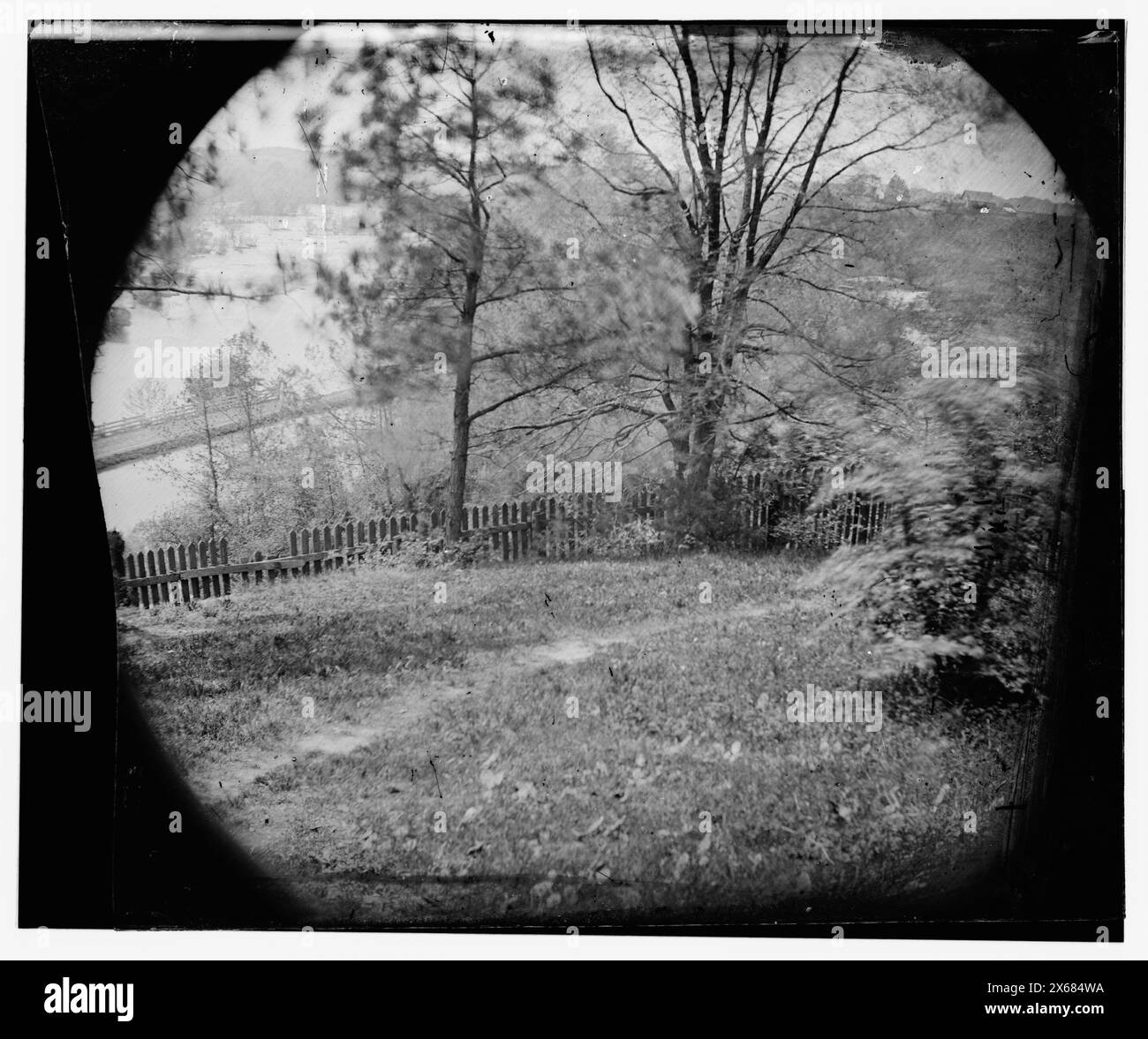 Richmond, Virginia. Vista dal cimitero di Hollywood, fotografie della Guerra civile 1861-1865 Foto Stock
