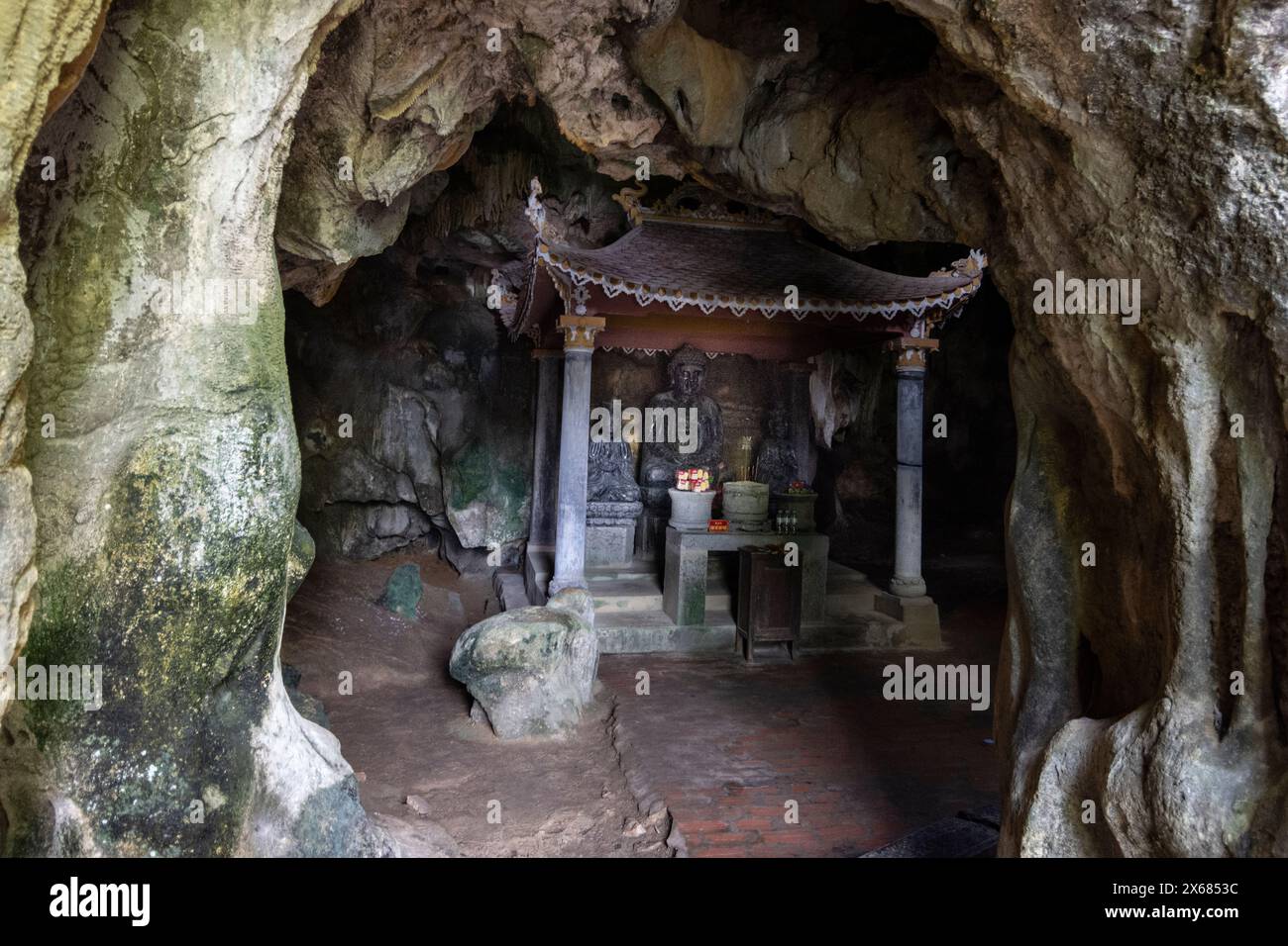 Pagoda di Bich Dong, Vietnam Foto Stock