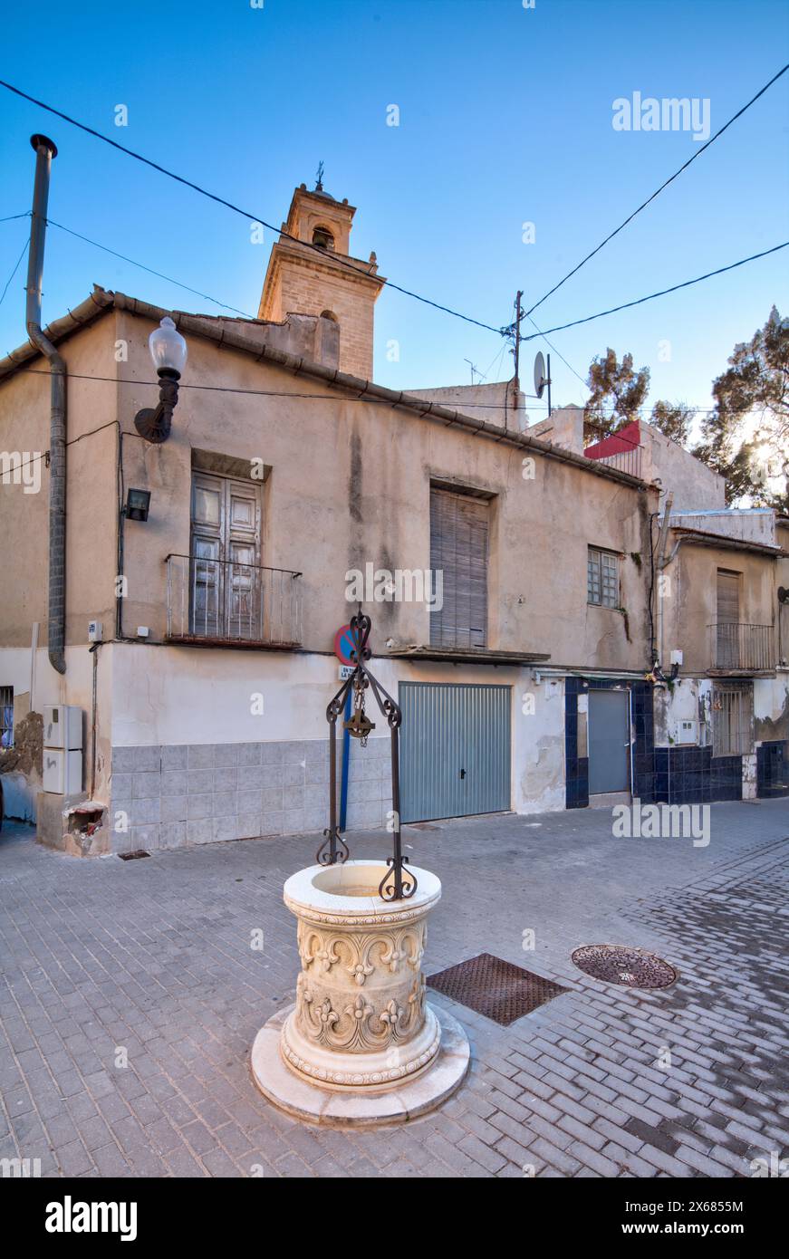 Barrio del Rabaloche, facciata della casa, città vecchia, architettura, Orihuela, autonomia di Valencia, Spagna, Foto Stock
