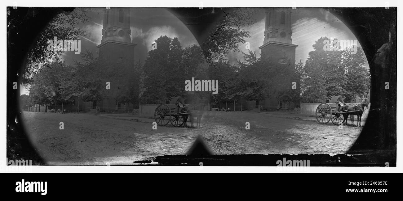 Richmond, Virginia. Vista della chiesa, fotografie della guerra civile 1861-1865 Foto Stock