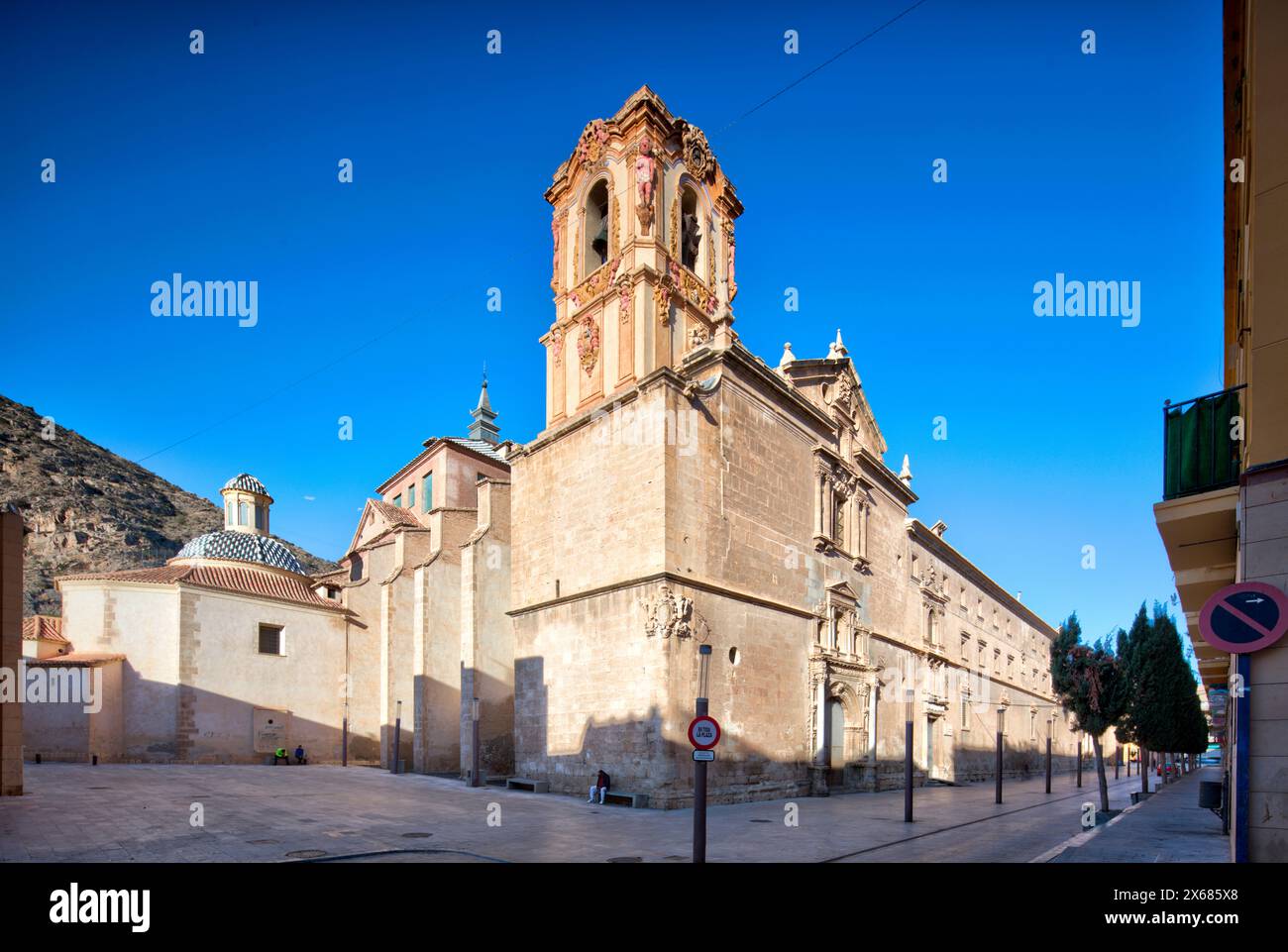 Palazzo Santo Domingo, chiesa, convento, facciata, architettura, Orihuela, Vega Baya del Segura, Comunità Valenciana, Spagna, Foto Stock