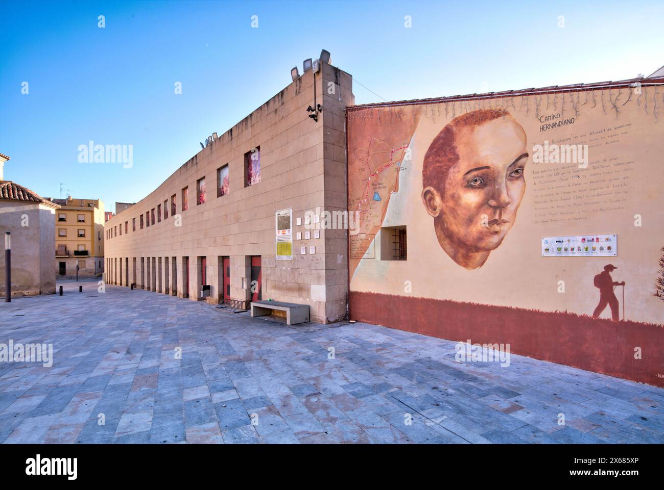 Fundacion Miguel Hernandez, facciata della casa, tour della città, città vecchia, architettura, Orihuela, Vega Baya del Segura, Comunità Valenciana, Spagna, Foto Stock