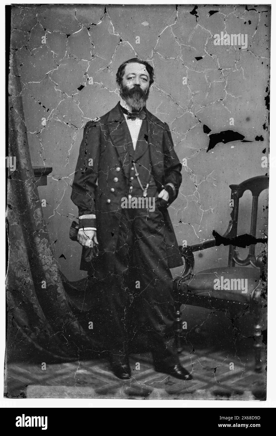 Knap, Major J.N. Battery E. Pa. Art., Civil War Photographs 1861-1865 Foto Stock