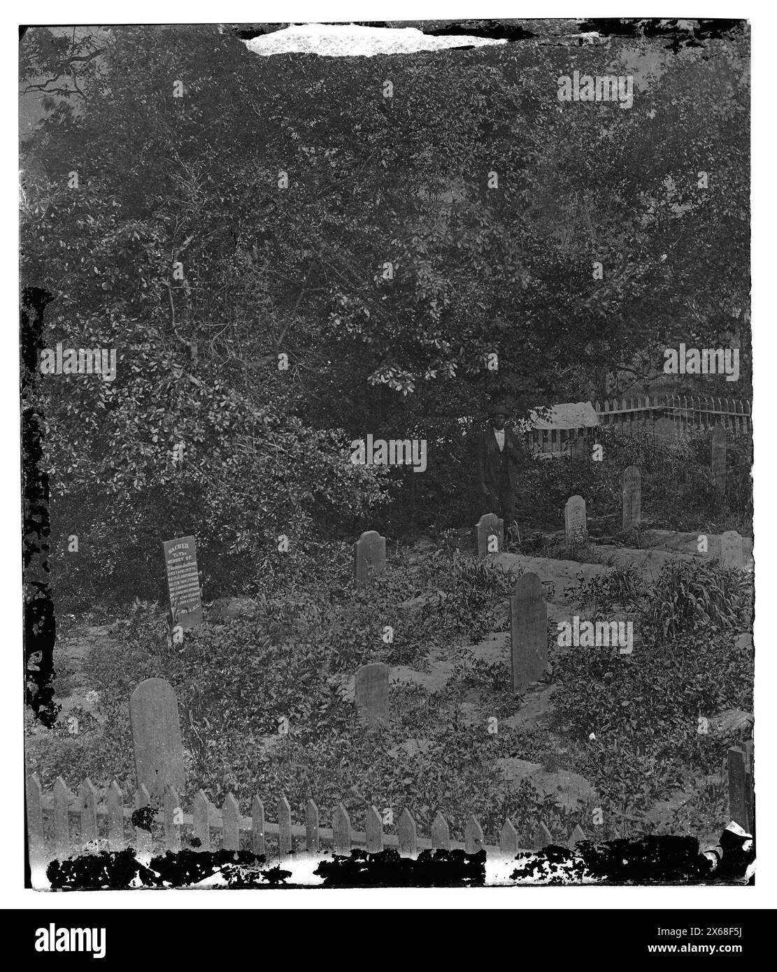 Hilton Head, Carolina del Sud. Tombe di marinai uccise durante il bombardamento del 7 novembre 1861, fotografie della guerra civile 1861-1865 Foto Stock