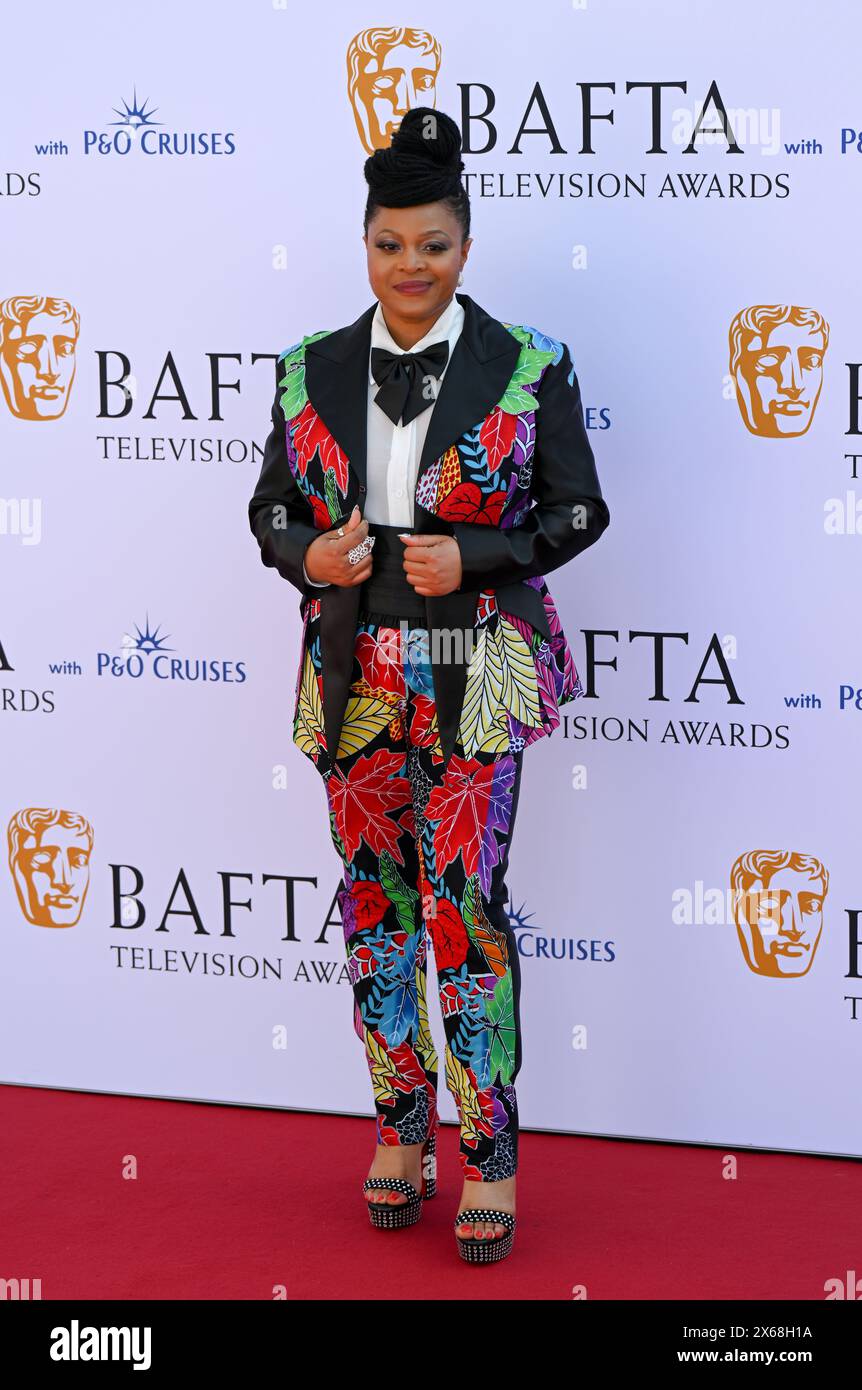 LONDRA, INGHILTERRA - 12 MAGGIO: Gbemisola Ikumelo partecipa ai BAFTA Television Awards 2024 con P&o Cruises alla Royal Festival Hall di Londra, Inghilterra. Credito: Vedi li/Picture Capital/Alamy Live News Foto Stock